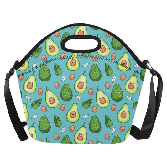 Avocado Pattern Print Design AC05 Neoprene Lunch Bag-JorJune