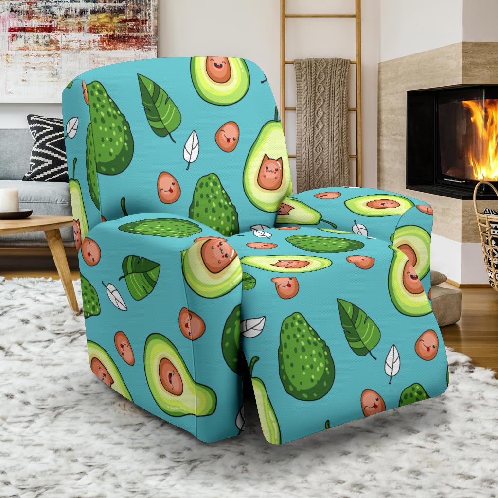 Avocado Pattern Print Design AC05 Recliner Slipcover-JORJUNE.COM