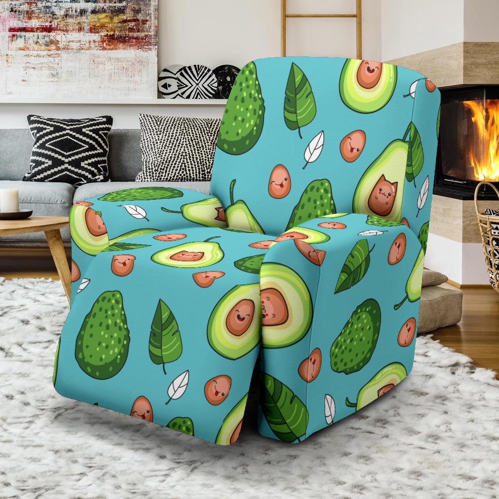 Avocado Pattern Print Design AC05 Recliner Slipcover-JORJUNE.COM