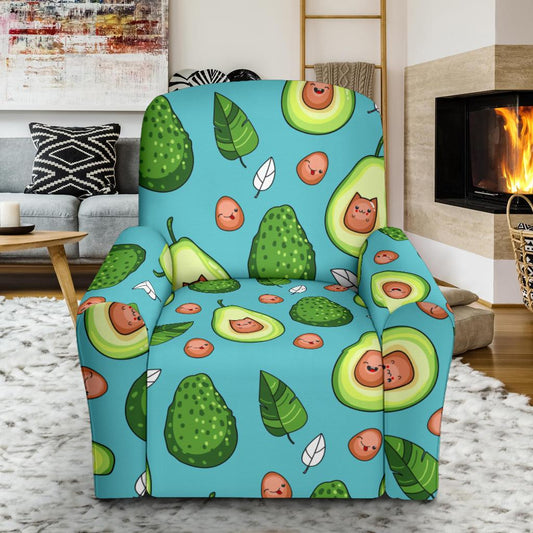 Avocado Pattern Print Design AC05 Recliner Slipcover-JORJUNE.COM