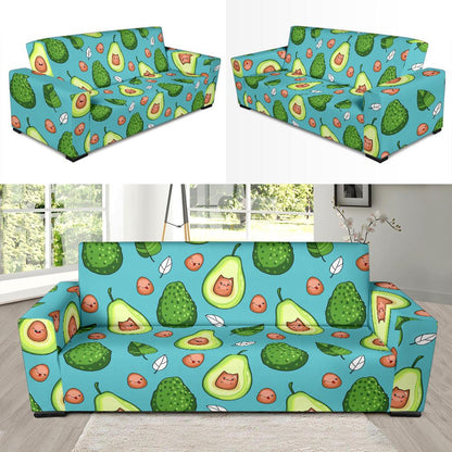 Avocado Pattern Print Design AC05 Sofa Slipcover-JORJUNE.COM