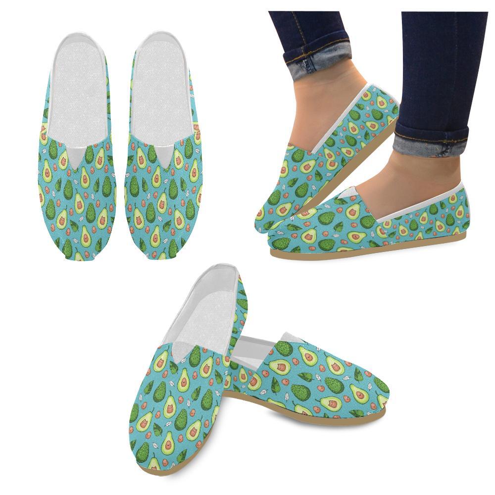 Avocado Pattern Print Design AC05 Women Casual Shoes-JorJune.com