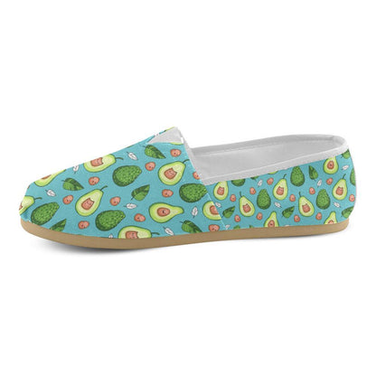 Avocado Pattern Print Design AC05 Women Casual Shoes-JorJune.com