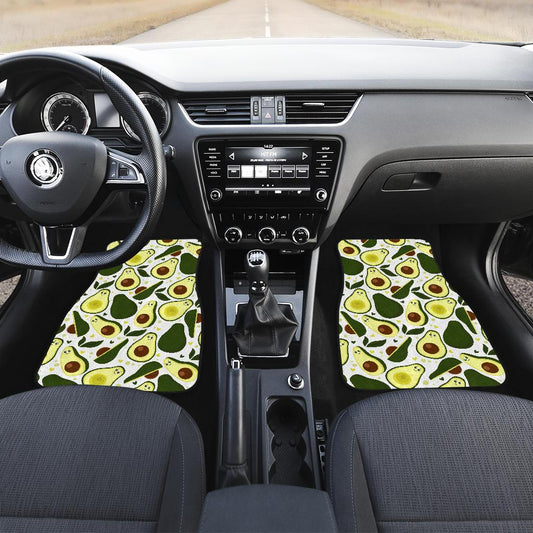 Avocado Pattern Print Design AC06 Car Floor Mats-JorJune