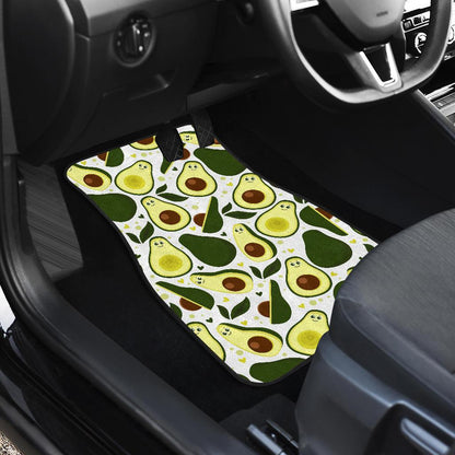 Avocado Pattern Print Design AC06 Car Floor Mats-JorJune