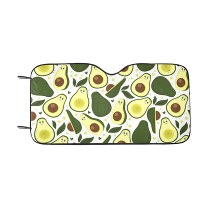 Avocado Pattern Print Design AC06 Car Sun Shade-JorJune