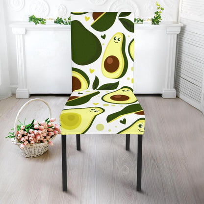 Avocado Pattern Print Design AC06 Dining Chair Slipcover-JORJUNE.COM