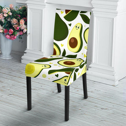 Avocado Pattern Print Design AC06 Dining Chair Slipcover-JORJUNE.COM