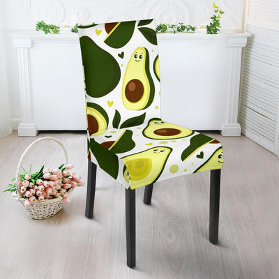 Avocado Pattern Print Design AC06 Dining Chair Slipcover-JORJUNE.COM