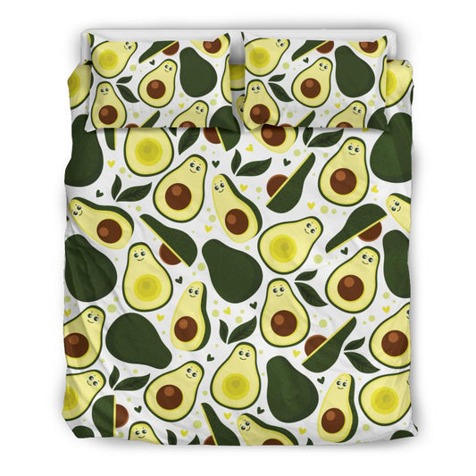 Avocado Pattern Print Design AC06 Duvet Cover Bedding Set-JORJUNE.COM
