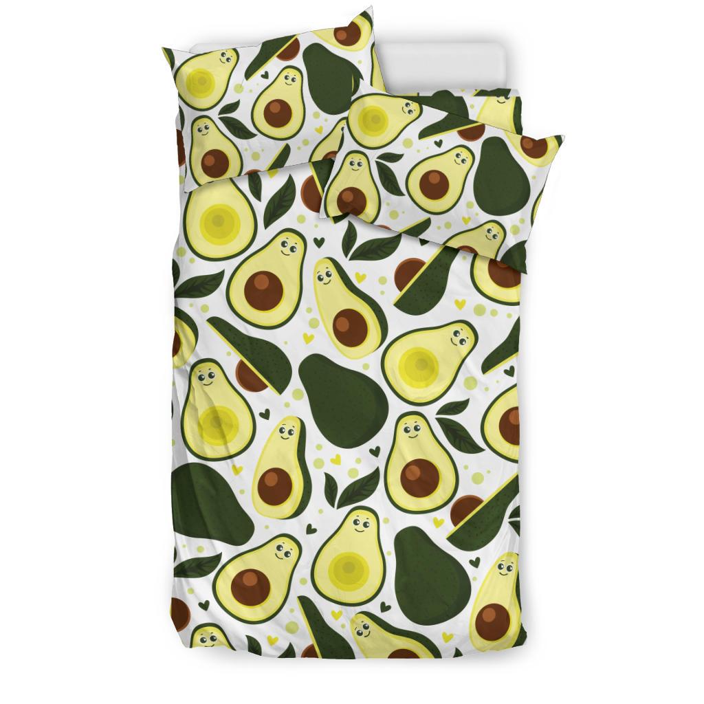 Avocado Pattern Print Design AC06 Duvet Cover Bedding Set-JORJUNE.COM