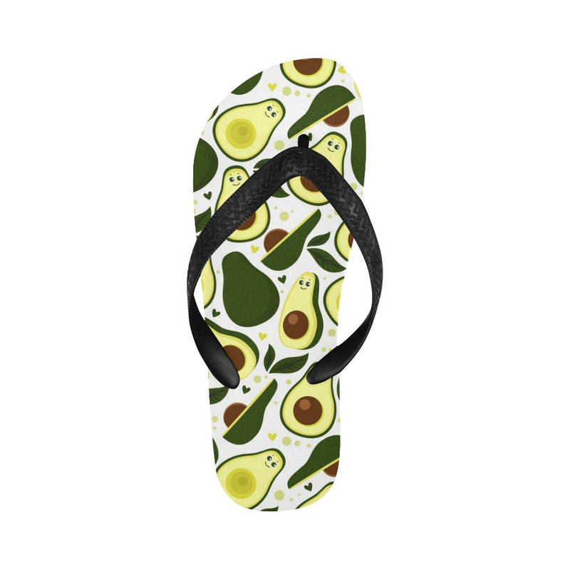 Avocado Pattern Print Design AC06 Flip Flops-JorJune