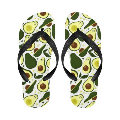 Avocado Pattern Print Design AC06 Flip Flops-JorJune