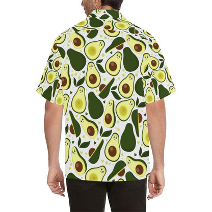 Avocado Pattern Print Design AC06 Men Hawaiian Shirt-JorJune