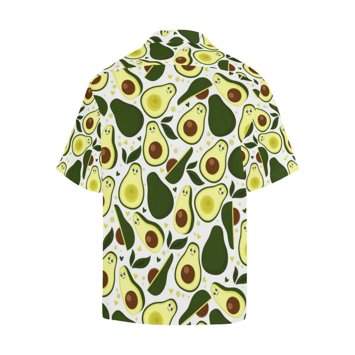 Avocado Pattern Print Design AC06 Men Hawaiian Shirt-JorJune