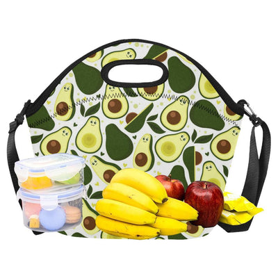 Avocado Pattern Print Design AC06 Neoprene Lunch Bag-JorJune