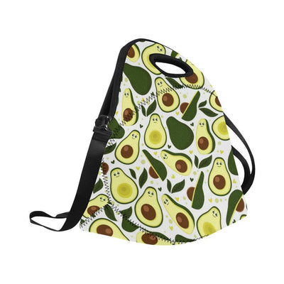 Avocado Pattern Print Design AC06 Neoprene Lunch Bag-JorJune