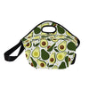 Avocado Pattern Print Design AC06 Neoprene Lunch Bag-JorJune