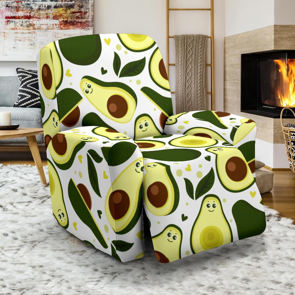 Avocado Pattern Print Design AC06 Recliner Slipcover-JORJUNE.COM