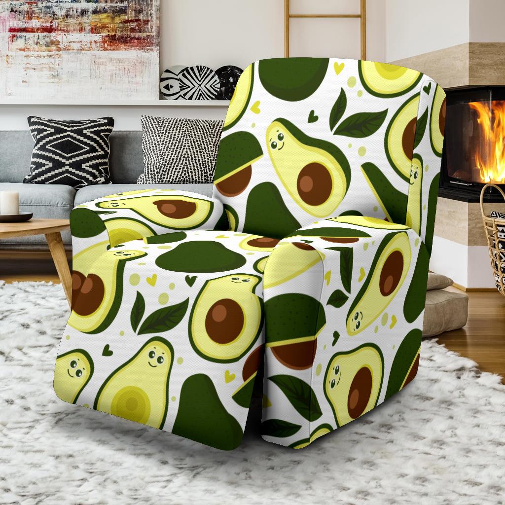 Avocado Pattern Print Design AC06 Recliner Slipcover-JORJUNE.COM