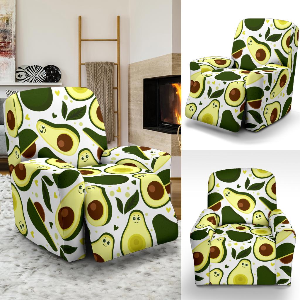 Avocado Pattern Print Design AC06 Recliner Slipcover-JORJUNE.COM