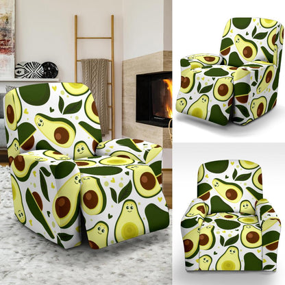 Avocado Pattern Print Design AC06 Recliner Slipcover-JORJUNE.COM