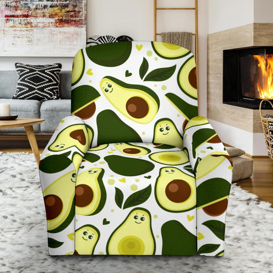 Avocado Pattern Print Design AC06 Recliner Slipcover-JORJUNE.COM