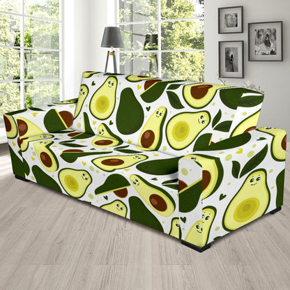 Avocado Pattern Print Design AC06 Sofa Slipcover-JORJUNE.COM