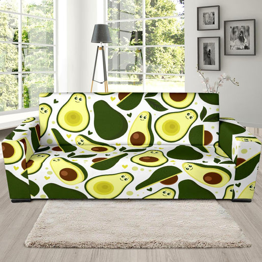 Avocado Pattern Print Design AC06 Sofa Slipcover-JORJUNE.COM