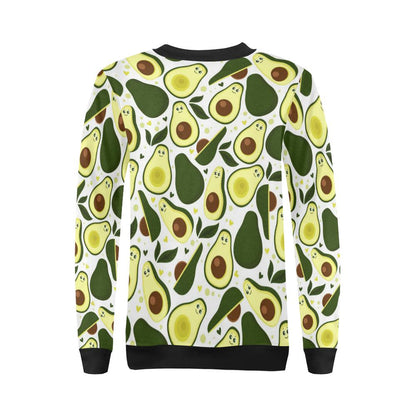 Avocado Pattern Print Design AC06 Women Long Sleeve Sweatshirt-JorJune
