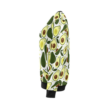 Avocado Pattern Print Design AC06 Women Long Sleeve Sweatshirt-JorJune