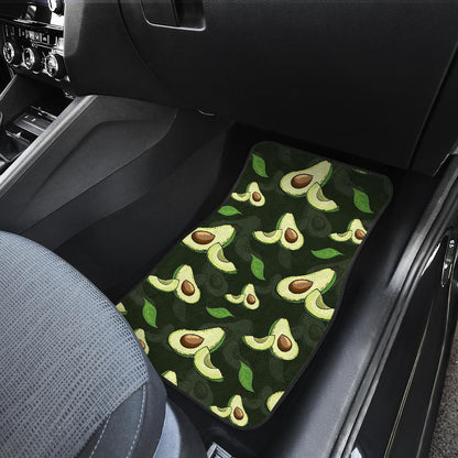 Avocado Pattern Print Design AC07 Car Floor Mats-JorJune