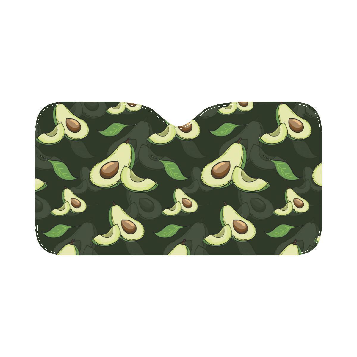 Avocado Pattern Print Design AC07 Car Sun Shade-JorJune