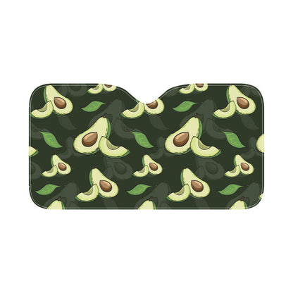 Avocado Pattern Print Design AC07 Car Sun Shade-JorJune