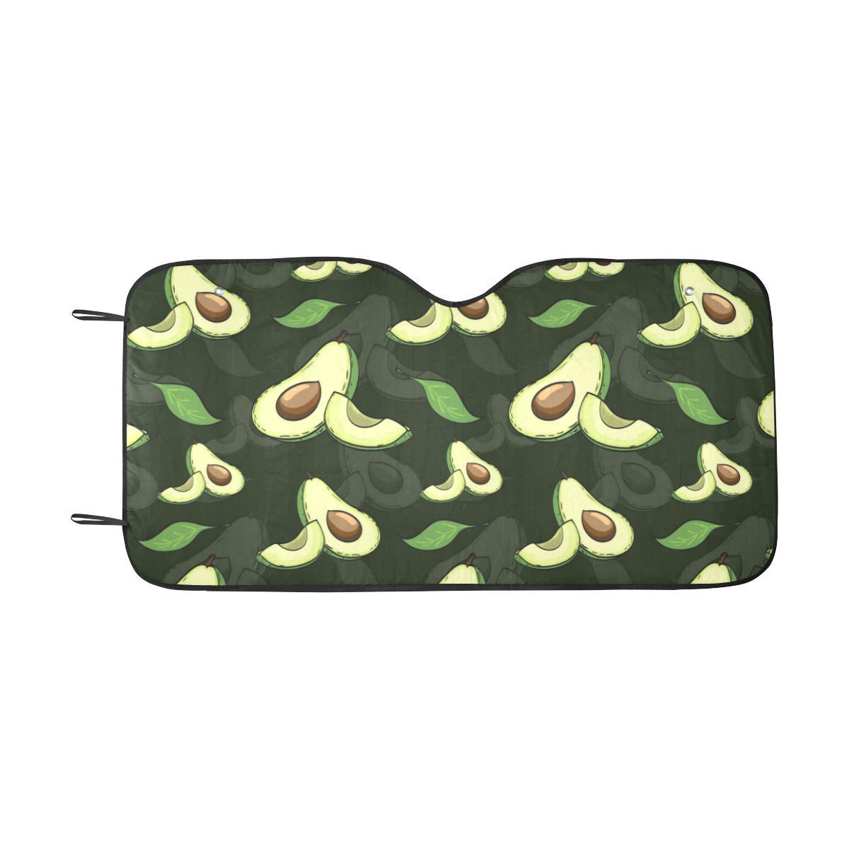 Avocado Pattern Print Design AC07 Car Sun Shade-JorJune