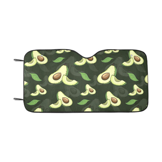 Avocado Pattern Print Design AC07 Car Sun Shade-JorJune