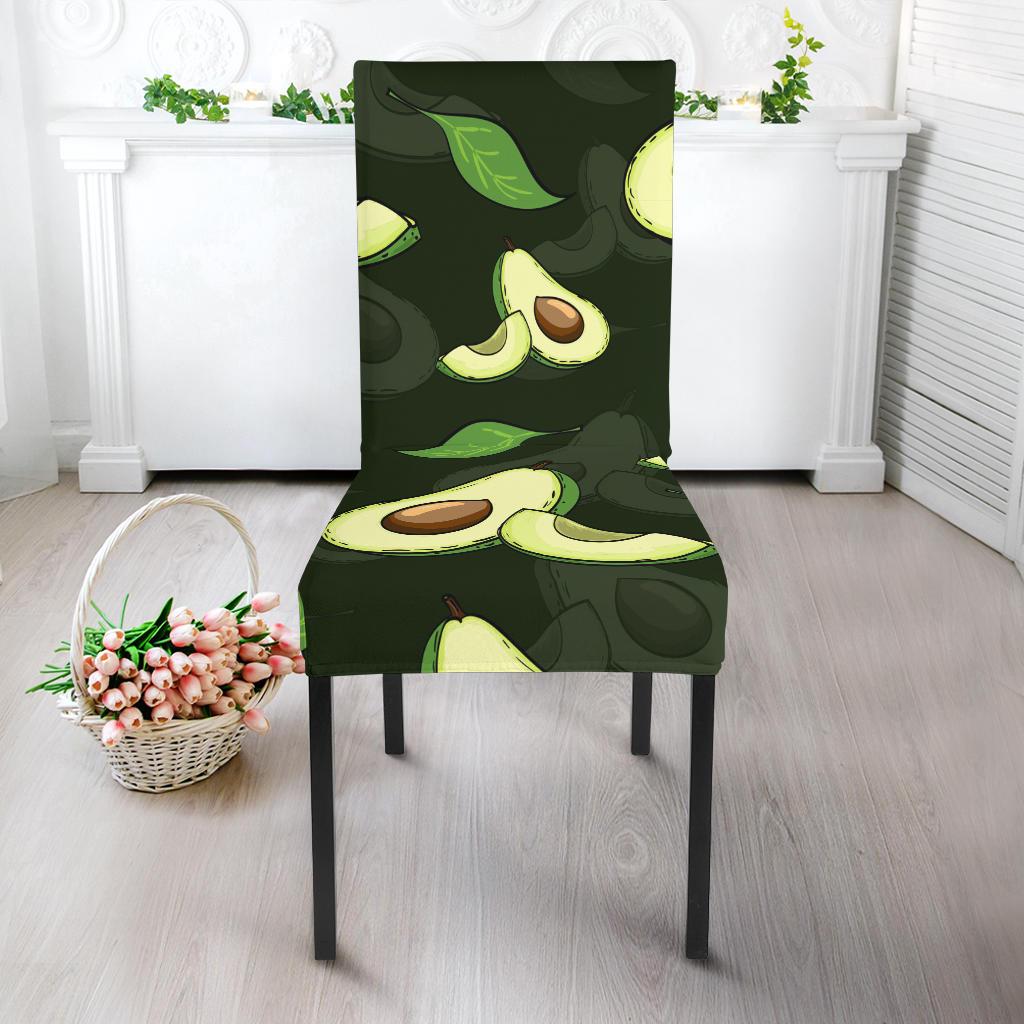 Avocado Pattern Print Design AC07 Dining Chair Slipcover-JORJUNE.COM