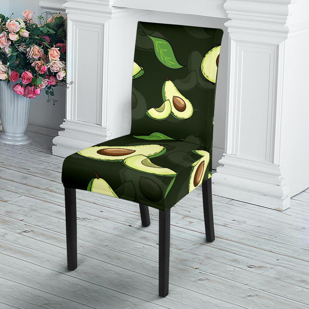 Avocado Pattern Print Design AC07 Dining Chair Slipcover-JORJUNE.COM