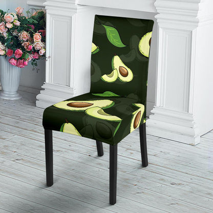 Avocado Pattern Print Design AC07 Dining Chair Slipcover-JORJUNE.COM