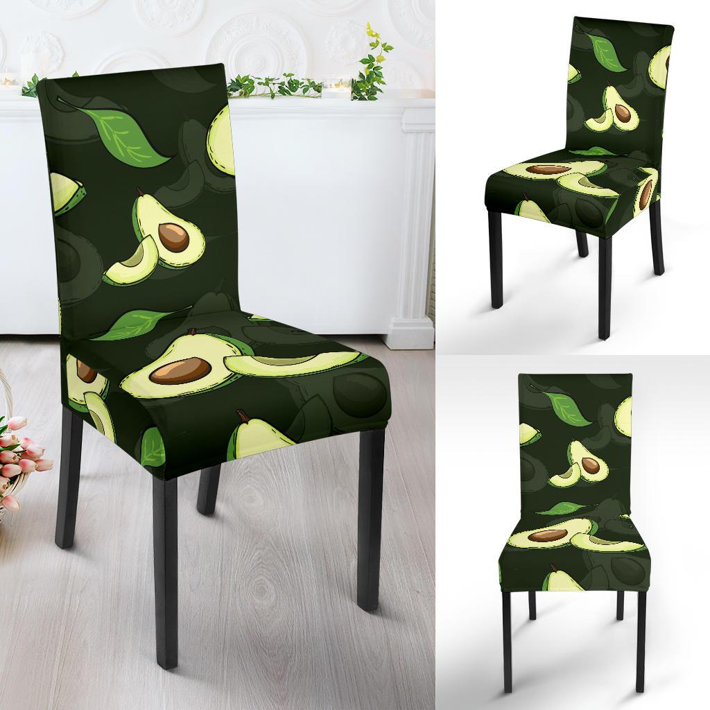 Avocado Pattern Print Design AC07 Dining Chair Slipcover-JORJUNE.COM