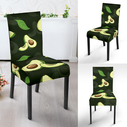 Avocado Pattern Print Design AC07 Dining Chair Slipcover-JORJUNE.COM