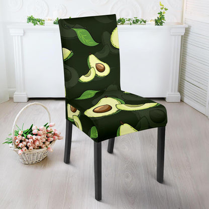 Avocado Pattern Print Design AC07 Dining Chair Slipcover-JORJUNE.COM