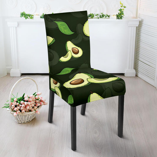 Avocado Pattern Print Design AC07 Dining Chair Slipcover-JORJUNE.COM