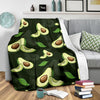 Avocado Pattern Print Design AC07 Fleece Blankete