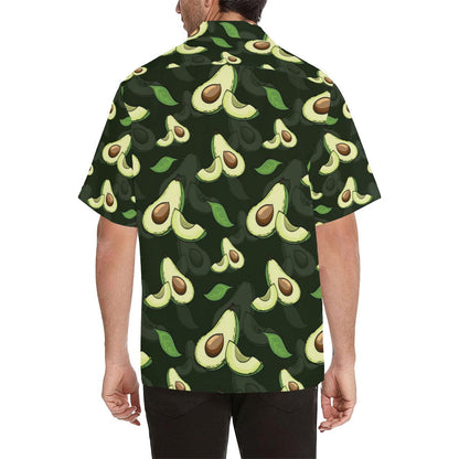 Avocado Pattern Print Design AC07 Men Hawaiian Shirt-JorJune