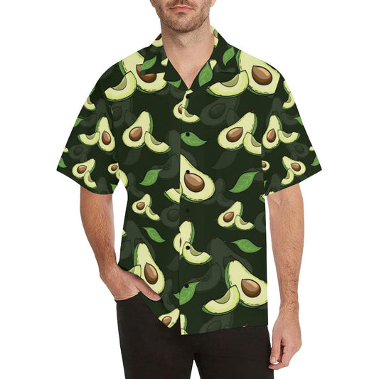 Avocado Pattern Print Design AC07 Men Hawaiian Shirt-JorJune