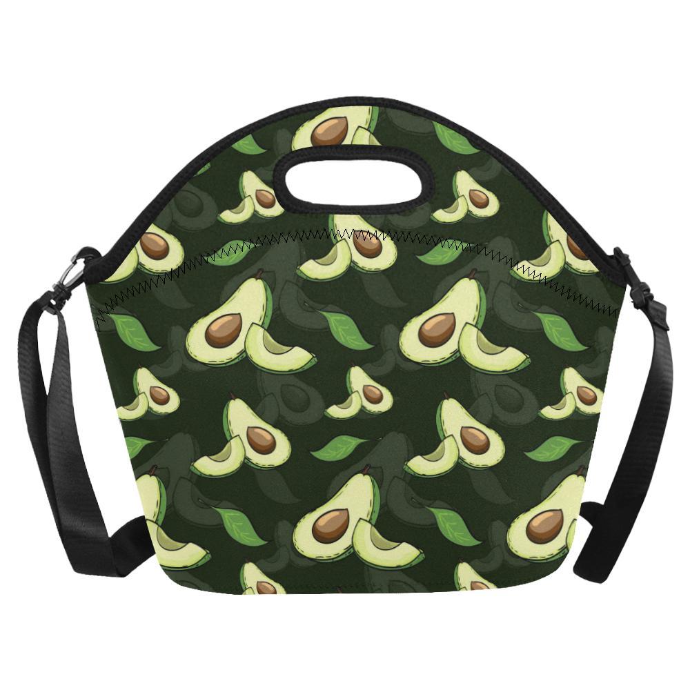 Avocado Pattern Print Design AC07 Neoprene Lunch Bag-JorJune
