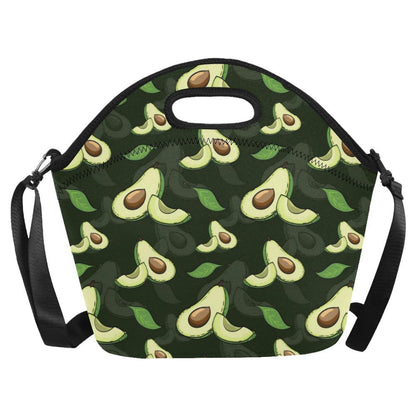 Avocado Pattern Print Design AC07 Neoprene Lunch Bag-JorJune