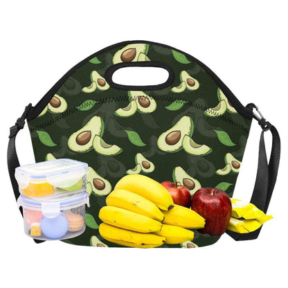 Avocado Pattern Print Design AC07 Neoprene Lunch Bag-JorJune