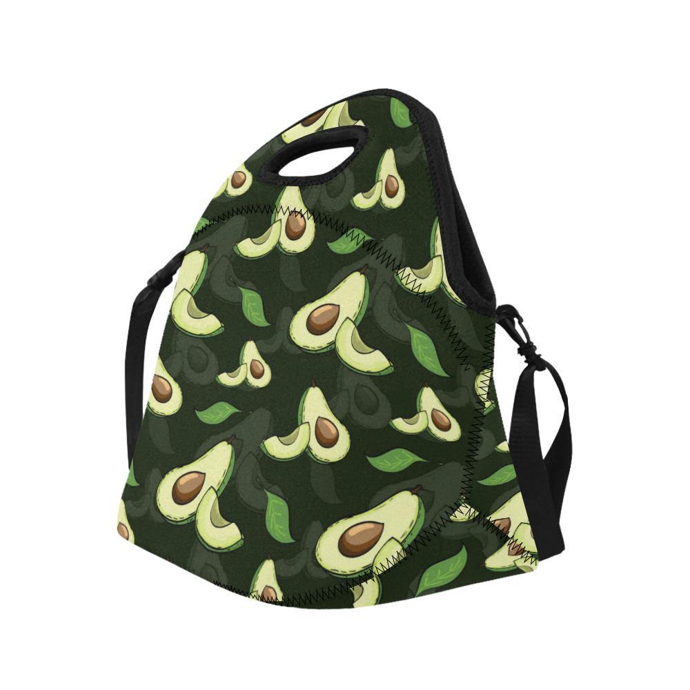 Avocado Pattern Print Design AC07 Neoprene Lunch Bag-JorJune